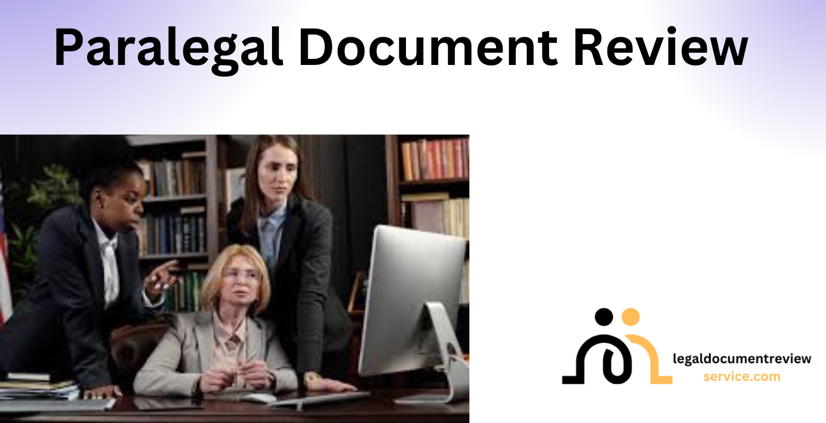 Paralegals reviewing legal documents