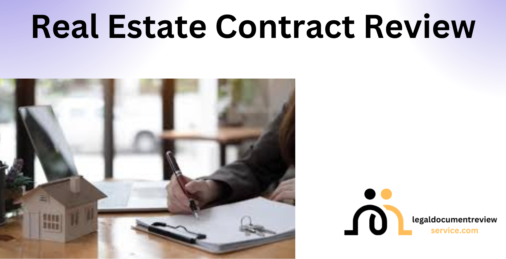 real estate agent reviewing contract